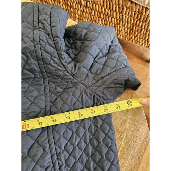 Lands’ End Quilted Button Front Primaloft Jacket Mandarin Collar Women's Size XL - Picture 5 of 9